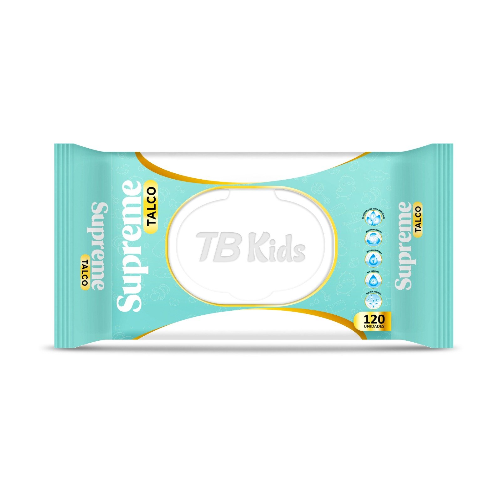 Tohallitas húmedas TB Kids (120 unidades)
