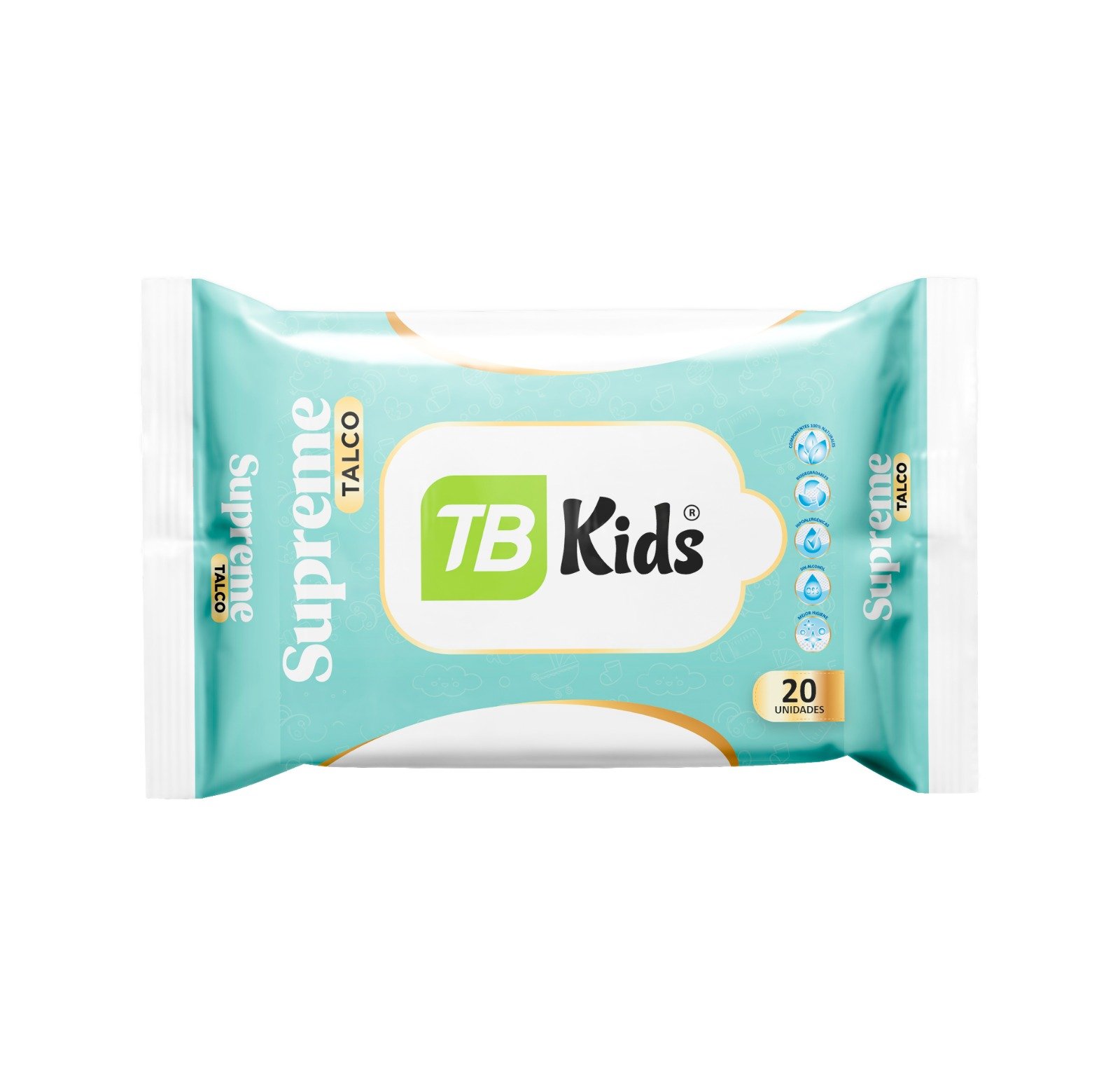 Tohallitas húmedas TB Kids(20 unidades)