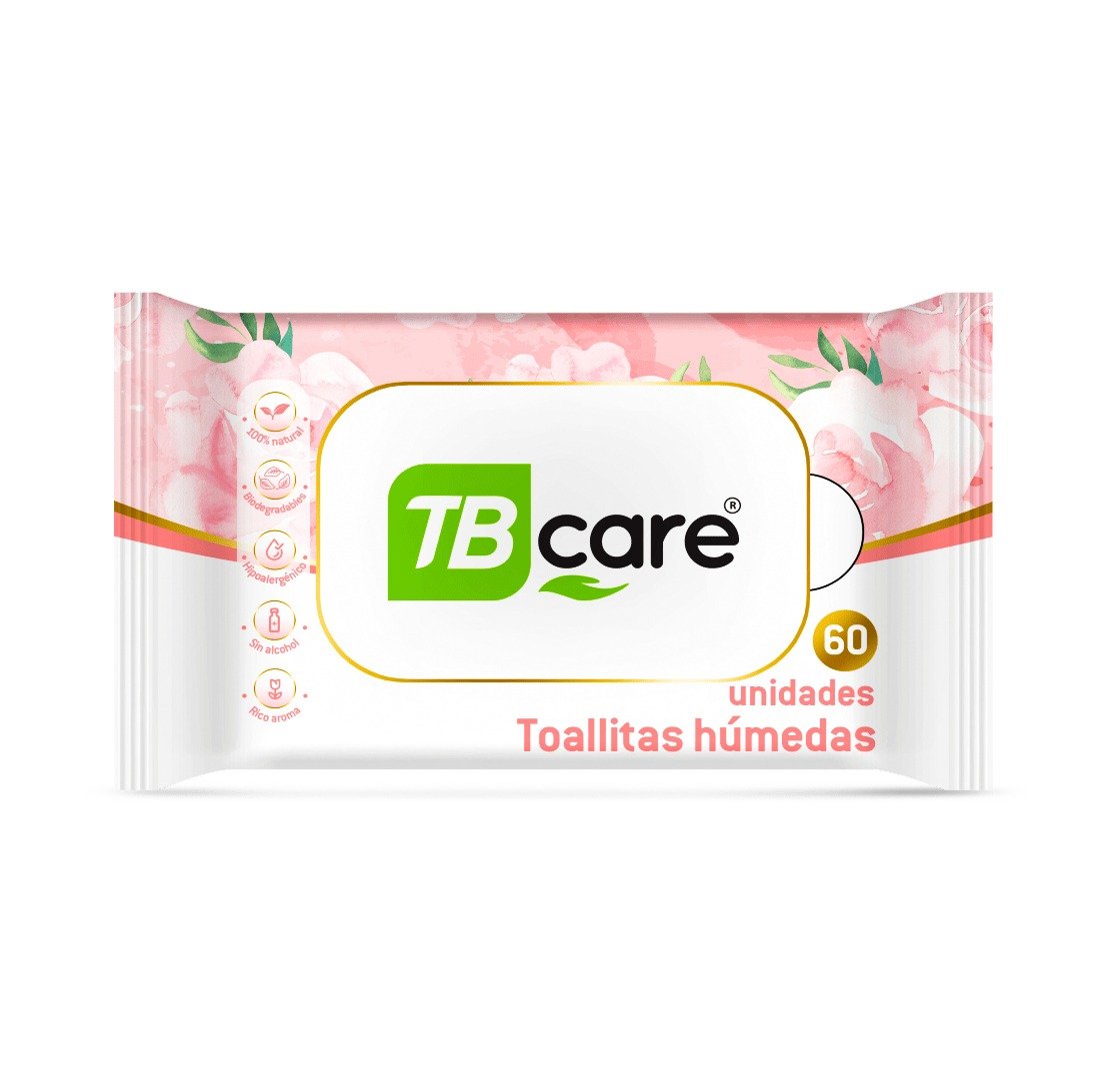 Tohallitas húmedas TB Care (60 unidades)